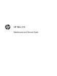 HP MINI 210 User's Manual