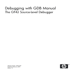 HP gnu source-level debugger 5992-4701 User's Manual
