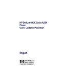 HP Deskjet 840c User's Manual