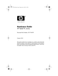 HP tc1000 Hardware manual
