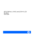 HP LE1911i User's Manual