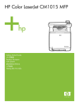 HP CM1015 User's Manual