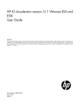 HP B-series Switch Accelerators ESXi/ESX User's Manual