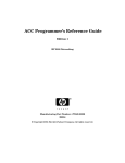 HP Advanced Communications Controllers (ACC) Reference Guide