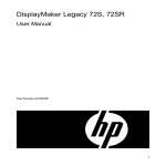 HP 72SR User's Manual