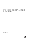 HP LP2465 User's Manual