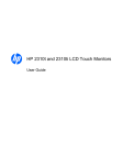 HP 2310t User's Manual