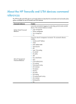 HP 200 Unified Threat Management (UTM) Appliance Series Command Reference Guide