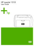 HP 1018 User's Manual