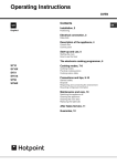 Hotpoint SY10 User's Manual