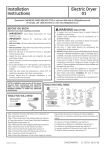 Hotpoint HTDP120EDWW Installation Instructions