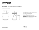 Hotpoint HOTPRINT VWSR4150BWW User's Manual