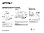 Hotpoint HDA2000FAD/WH User's Manual