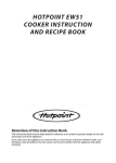 Hotpoint EW51 User's Manual