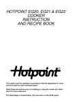 Hotpoint EG20 User's Manual