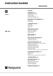 Hotpoint DISHWASHER SDL 510 User's Manual