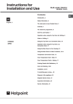 Hotpoint UY46X/2 User's Manual