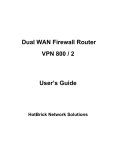 HotBrick VPN 800 / 2 User's Manual