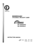 Hoshizaki KM-2000SRH3 User's Manual