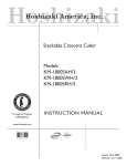 Hoshizaki KM-1800SAH/3 User's Manual