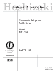 Hoshizaki RIR1-SSB User's Manual
