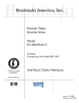 Hoshizaki SRC-10H User's Manual