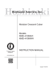 Hoshizaki KMD-410MAH User's Manual