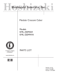 Hoshizaki KML-250MAH User's Manual