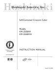 Hoshizaki KM-255BAH User's Manual
