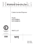 Hoshizaki CUBELET DCM-500BAH User's Manual