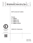 Hoshizaki C-100BAF 73180 User's Manual