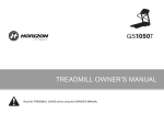 Horizon Fitness GS1050T User's Manual