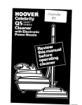 Hoover S3239 User's Manual