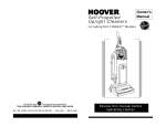 Hoover R3 7-96 User's Manual