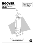 Hoover 4600 User's Manual