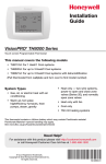 Honeywell VISIONPRO TH8110U User's Manual
