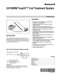 Honeywell TRUEUV UV100RM User's Manual