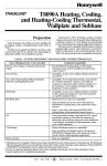 Honeywell TRADELINE T8090A User's Manual