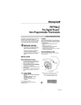 Honeywell T8775A User's Manual