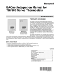 Honeywell tb7600 User's Manual