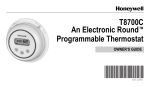 Honeywell T8700C User's Manual