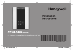 Honeywell RCWL330A User's Manual