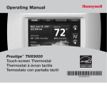 Honeywell PRESTIGE THX9000 User's Manual