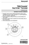 Honeywell POWERPILE TS86A User's Manual