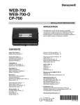 Honeywell NIAGARA CP-700 User's Manual