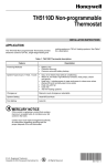 Honeywell Thermostat TH5110D User's Manual