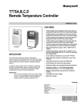 Honeywell Thermostat T775A User's Manual