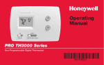 Honeywell TH3000 User's Manual