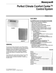 Honeywell Thermostat perfect climate comfort center control system User's Manual