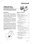 Honeywell Thermostat CM900 User's Manual